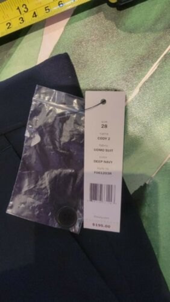 NWT Theory Men Cody 2 Deep Navy Flat Front Suit Separates Trousers UOMO Suit 28 - Picture 9 of 9